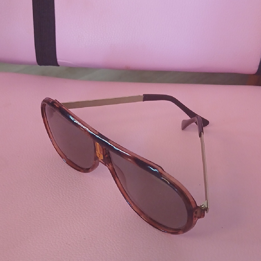 Turbo Vintage Stylish Brown Aviator Sunglasses